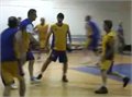 אימון מכבי ת"א ותיקים בכדורסל לפני המפגש עם ותיקי ריאל